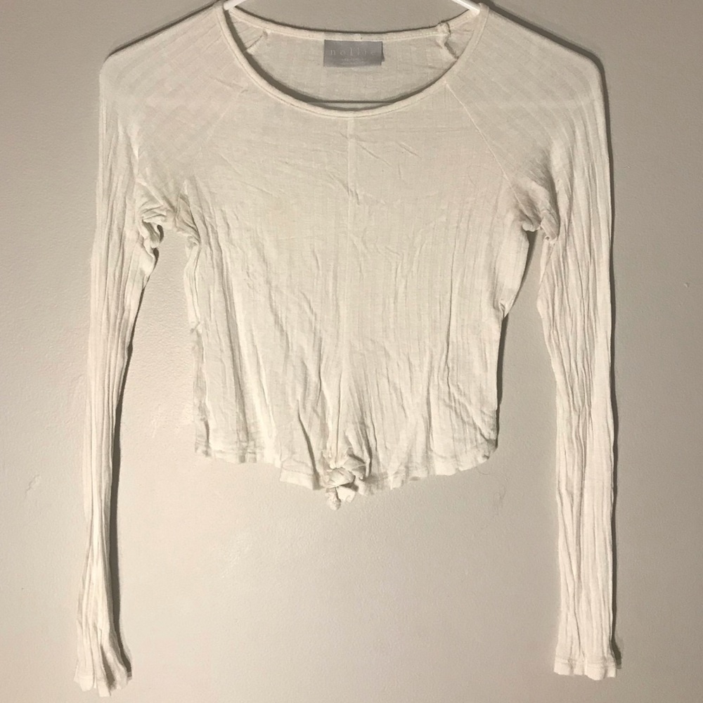 Nollie Longsleeve Tie Knot Top